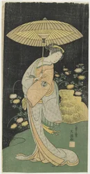Segawa Kikunojo II, finales del siglo XVIII